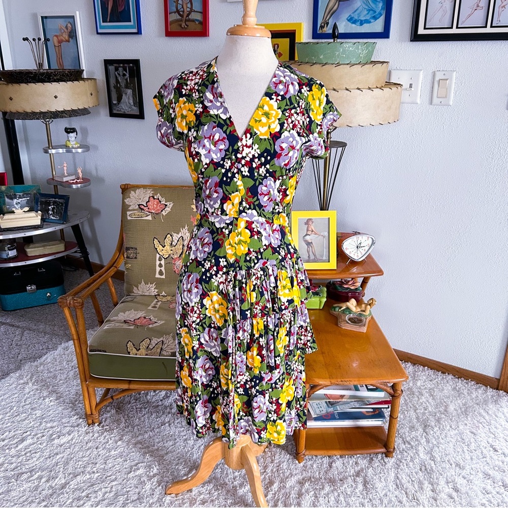 Trashy Diva Floral Ruffled Dress
